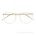 Marcos de gafas blancas de acetato vintage